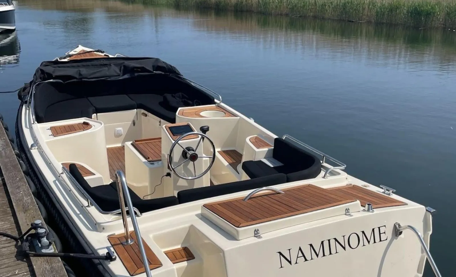 The private boat seen from above